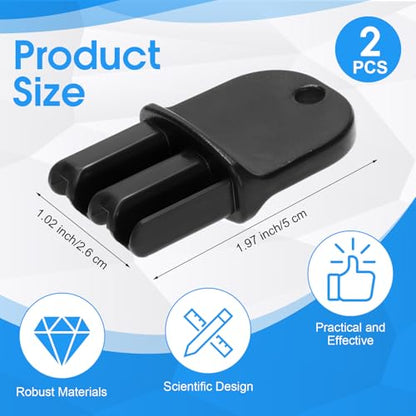 2 Pack Key Compatible with Protecta Evo Express,Black - color: Black
