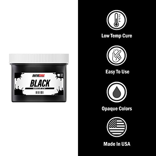 Rapid Cure® Black Plastisol Ink - Silk Screen & Screen Printing Ink, Gl - color: Black, size: 128 fl oz