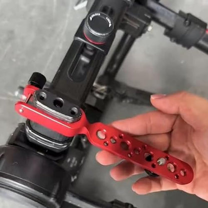 Ronin 2 Image Transmission Bracket, Tilt Axis Cage Arm Extension Stand Bracket Mount for DJI Teradek Bolt Bond Vaxis Video Transmission Transmitter Receiver, RED - color: Red