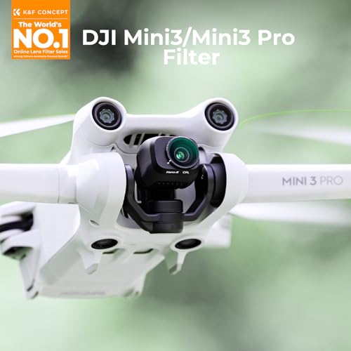 K&F CONCEPT Circular Polarizers CPL Filter Compatible with DJI Mini 3 /Mini 3 Pro Drone CPL Filter with 28 Multi-Coated HD Optical Glass - style: CPL