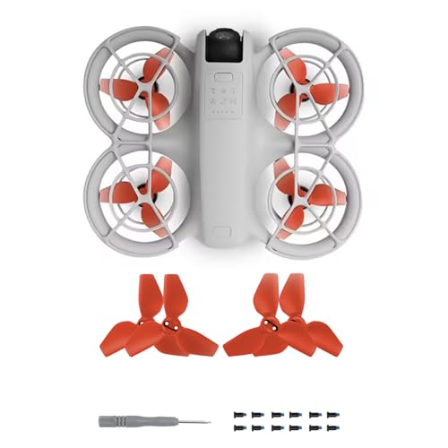 4 Pcs Propellers for DJI Neo Drone, Quick-Release Replacement Props Wings Blades for DJI Neo Drone Accessories - color: Red