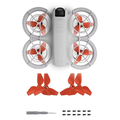 4 Pcs Propellers for DJI Neo Drone, Quick-Release Replacement Props Wings Blades for DJI Neo Drone Accessories - color: Red