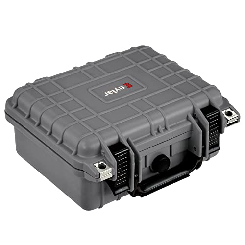 Eylar Small 10.62" Gear, Equipment, Hard Camera Case Waterproof with Foam TSA Standards (Gray) - color: Gray