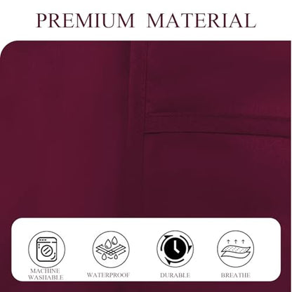 Cobbler Apron Unisex Smock Apron with Side Ties and 2 Deep Pockets Unisex Apron for work kitchen - color: Red
