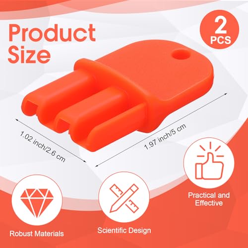 2 Pack Key Compatible with Protecta Evo Express,Orange - color: Orange