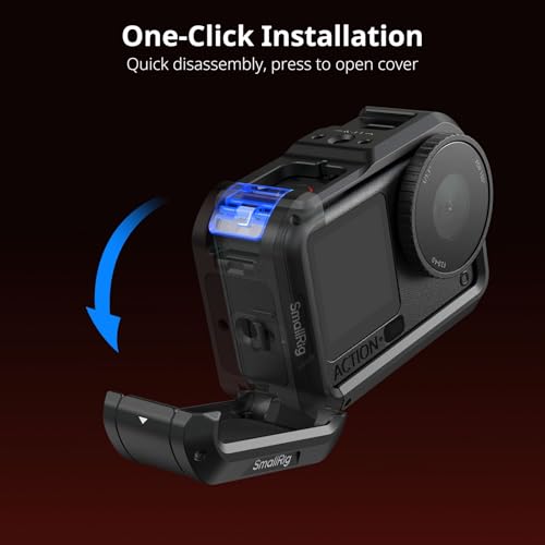 SMALLRIG Aluminum Cage for DJI Osmo Action 6 with Expansion Interfaces-5888 - style: Basic Cage