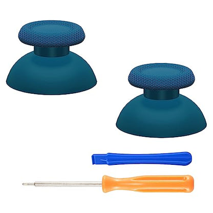 eXtremeRate Mineral Blue Replacement Thumbsticks for PS5 Controller, Custom Analog Stick Joystick for PS4 Controller Universal - color: Mineral Blue
