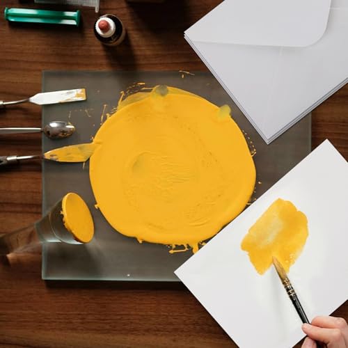 50Pack Foldable Blank Watercolor Cards with Envelopes 4 x 6 Inch - color: 50 Right Angle
