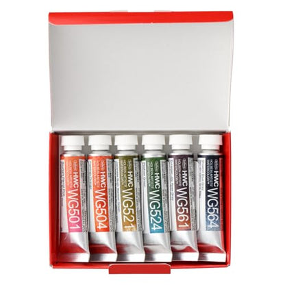 Holbein Artists' Watercolors - Set of 6, Granulating, Birds, 5 ml