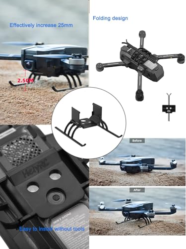 Propeller Guard + Landing Gear for Holy Stone HS720 / HS720E Quick Release Protector Blades Anti-Collision Props Foldable Extended Leg Drone Accessories