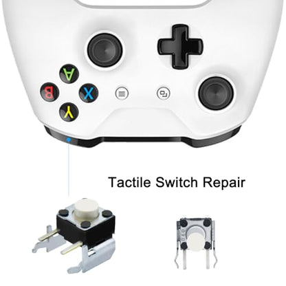 DaKuan 38PCS Xbox One Controller Repair Kit, Replacement Joysticks, Thumbstick, Bumper Button, Silicone Cap, Screwdriver & Tools, Fix Stick Drift, Broken Buttons, Compatible with Xbox One Controllers