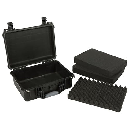 Strongway 16in. Plastic Waterproof Storage Case With Foam, Ammo Box, Fit Use of Drones, Camera, Equipments, Pistols - color: Black
