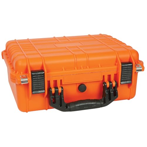Strongway 16in. Plastic Waterproof Storage Case With Foam, Ammo Box, Fit Use of Drones, Camera, Equipments, Pistols - color: Orange