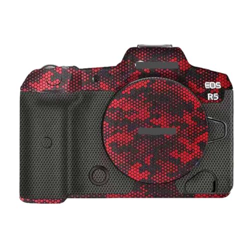 Anti-Scratch Camera Skin Wrap R5 Sticker Coat Vinly Protective Film Body Protector Decals Cover for Canon EOS R5 R 5 (Mamba Red) - color: Mamba Red
