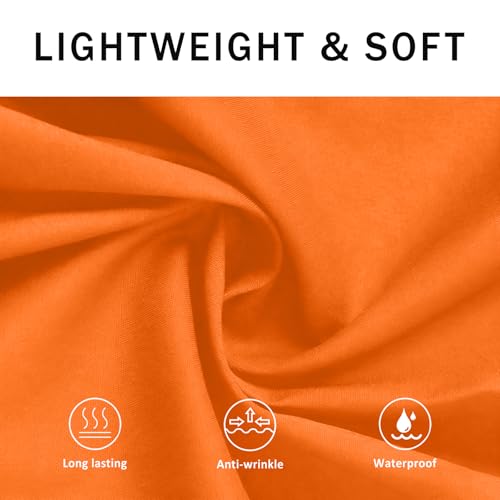 BOHARERS Waist Apron with 3 Pockets - Orange Waitress Waiter Server Short Apron - color: 1 Pack Orange
