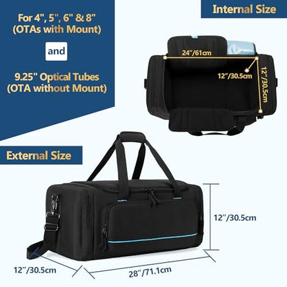 samdew Telescope Tube Bag for 4", 5", 6", 8" & 9.25" Optical Tube, Bag Only