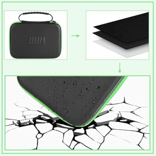 Battery Organizer Storage Case with Tester,69 Slot for AAA AA C D 9V Button - color: 69-Slots (Black-Green)