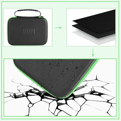 Battery Organizer Storage Case with Tester,69 Slot for AAA AA C D 9V Button - color: 69-Slots (Black-Green)