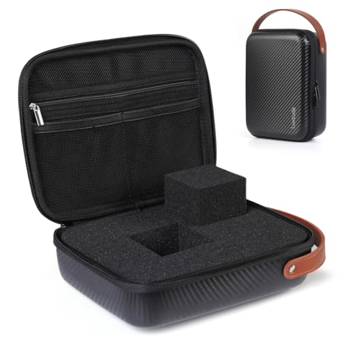 Luxtude Hard EVA Case with Foam, Hard EVA Shockproof Camera Organizer Case - color: Black-Small