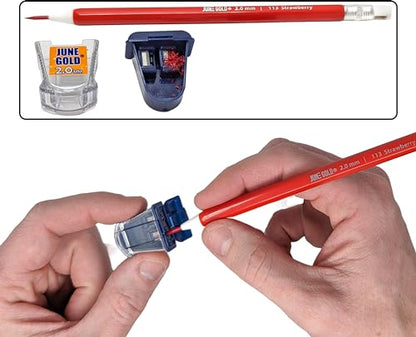 June Gold 4 Mechanical Pencils, 2.0 mm, 108 Refills, 2 Sharpeners,2 Erasers