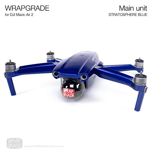 Wrapgrade Main Unit Skin Compatible with DJI Mavic Air 2 (Stratosphere Blue) - color: Stratosphere Blue