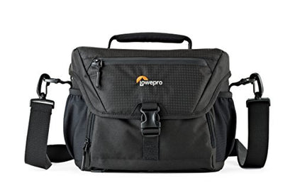Lowepro LP37123, Nova 180 AW II Camera Bag, Waterproof, Customizable, Fits Pro-Depth DSLR with Lens, Compact Drone, 3-4 Additional Lenses, Flash, Black - color: Black