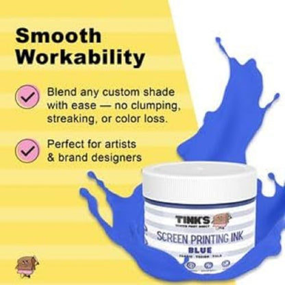 Tinks® Screen Printing Ink - Blue - 8 oz. - color: Blue