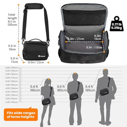 TARION Compact Camera Sling Messenger Bag for DSLR Mirrorless 4L TSB-S - size: TSB-S (4 Liters)