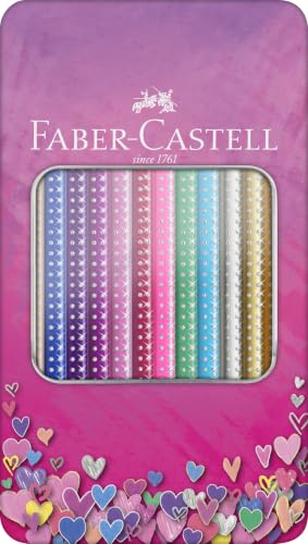 Faber-Castell Sparkle Colour Pencils - Tin of 12