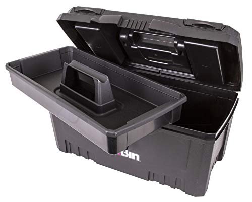 ArtBin Twin Top 17-Inch Craft Supply Box with Handle, Black - color: Black