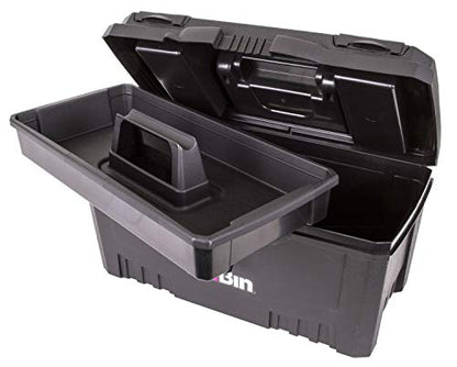 ArtBin Twin Top 17-Inch Craft Supply Box with Handle, Black - color: Black