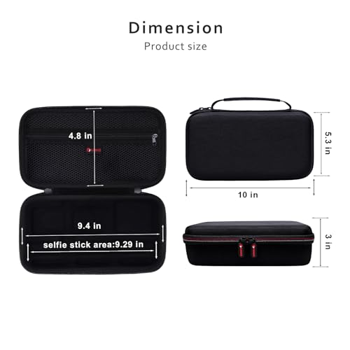 XANAD Hard Case for Insta360 X5 / X4 / X4 Air /X3 / X2 Action Camera,Black - color: Black
