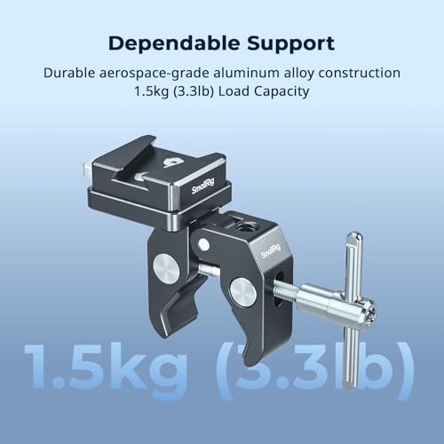 SMALLRIG V Mount Crab-Shaped Clamp for Batteries, 15-40mm Non-Slip Clamp