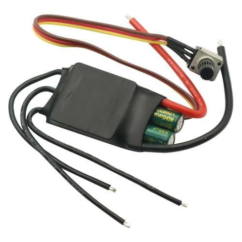 DC 7-24V 200W Brushless dc Motor BLDC 3-Phase Brushless Motor Driver Hallless DC Motor Drive Board Speed Controller Module with Potentiometer,ESC Speed Controller