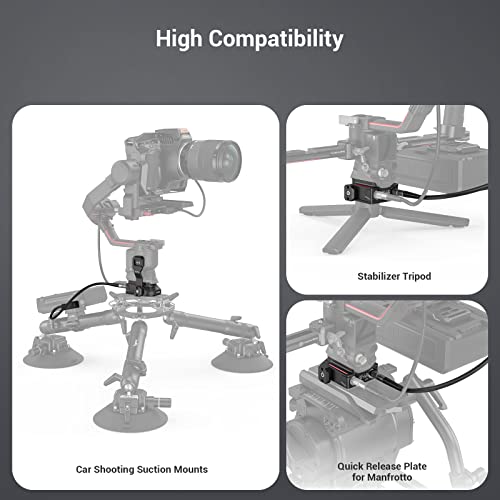 SMALLRIG Power Supply Base Plate for DJI RS 2/RS 3 Pro/RS 4 Pro/RS 5 Gimbal