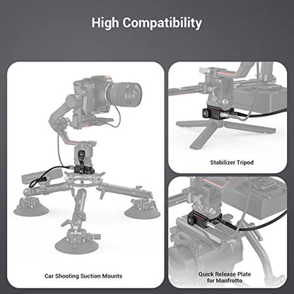 SMALLRIG Power Supply Base Plate for DJI RS 2/RS 3 Pro/RS 4 Pro/RS 5 Gimbal