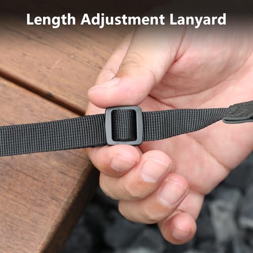 FPVtosky Lanyard for DJI RC 2 & RC & RC Pro 2, RC Neck Strap, Soft Leather Compatible with DJI Remote Controller Accessories - color: Black