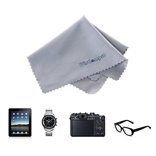 Wisdompro 12-Pack 4.75x4.75 Microfiber Cleaning Cloth for Lens & Screen - size: 4-3/4 x 4-3/4 Inch