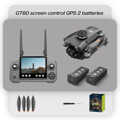 FPV Drone with HD Camera for Adults Beginners, GPS Drone with Screen on Controller, Obstacle Avoidance, Auto Return, Fishing Drones with One-Key Payload Drop Delivery Function, Foldable RC Quadcopter for Outdoor Shooting Camping Fishing Gift Delivery Quad