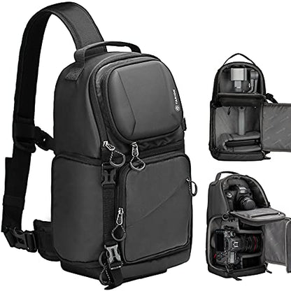 TARION Camera Sling Bag Compact Photography Shoulder Bag, Black TR-S - color: Sling Bag Black, size: Large