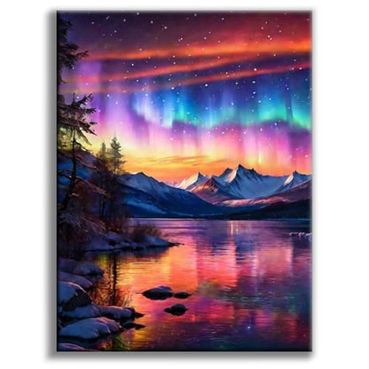 Diamond Art Kits for Adults, Aurora DIY 5D Diamond Painting for Beginners - color: BLKJDP03