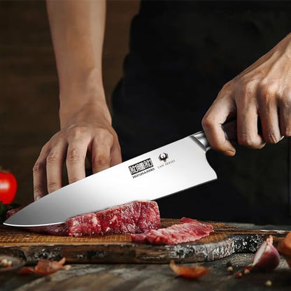 HOSHANHO 5PCS Japanese Kitchen Knife Set, Sharp Chef Knives & Wood Handle - size: 5 Pieces Knife Set