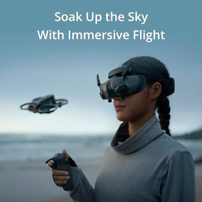 DJI Goggles 3, FPV Goggles with Stunning Micro-OLED Screens, Immersive Flight Experience, O4 HD Video Transmission, Adjustable Diopters, Wireless Streaming, Drone Goggles with Real View PiP