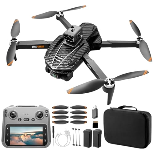 GPS Drones with 4K Camera for Adults EIS, 5G RC Drone with 4.5" HD Screen - color: Black
