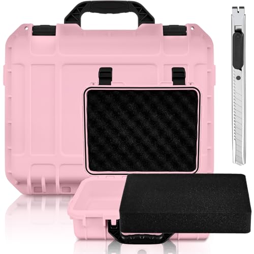 Relaxweex 11.3 x 8.7 x 4.2 Inch Hard Case, Grid Shell, Pink - color: Pink, size: 11.3 x 8.7 x 4.2 Inch, style: Grid Shell