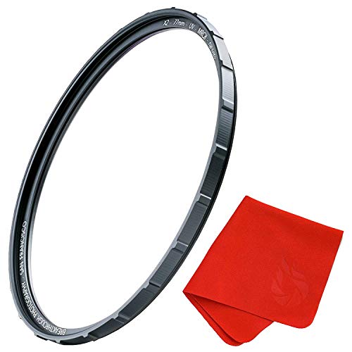 46mm X2 UV Filter for Camera Lenses - UV Protection Photography Filter with Lens Cloth - MRC8, Nanotec Coatings, Ultra-Slim, Traction Frame, Weather-Sealed by Breakthrough Photography - size: 46mm