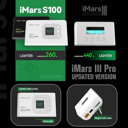 Gens ace Imars S100 G-Tech Series 100W 10A Lipo Battery Charger (White)
