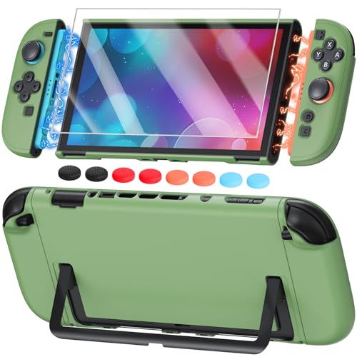 FYOUNG Switch 2 Cute Cover Case, Dockable Protective Shell for Nintendo 2 - color: Matcha Green, size: 7.9Inch Switch 2