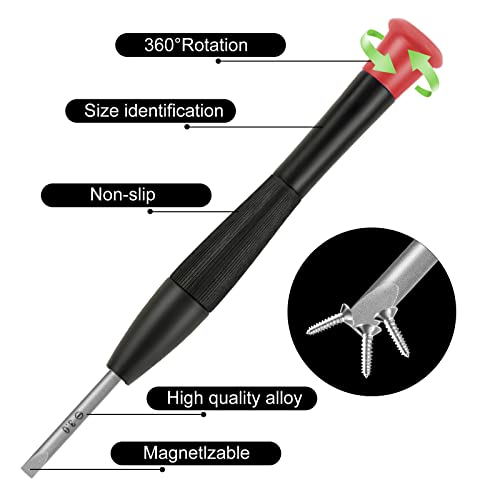 Ainiv Mini Precision Screwdriver Set, 18PCS Small Magnetic Screwdriver - color: 18 Pieces