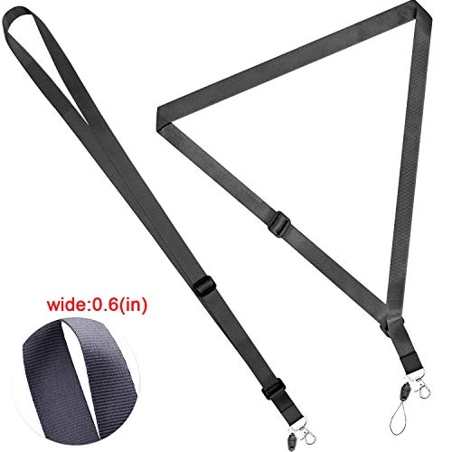 AMUU 6 Pcs Lanyard Adjustable Extend Length for ID Badges Holder - color: 6 Pack Lanyard